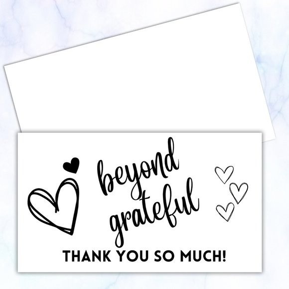 100 Thank You Cards - Picture 2 of 4